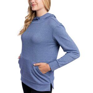 Champion Women French Terry Kangaroo front pocket Pullover Hoodie Blue Size XL